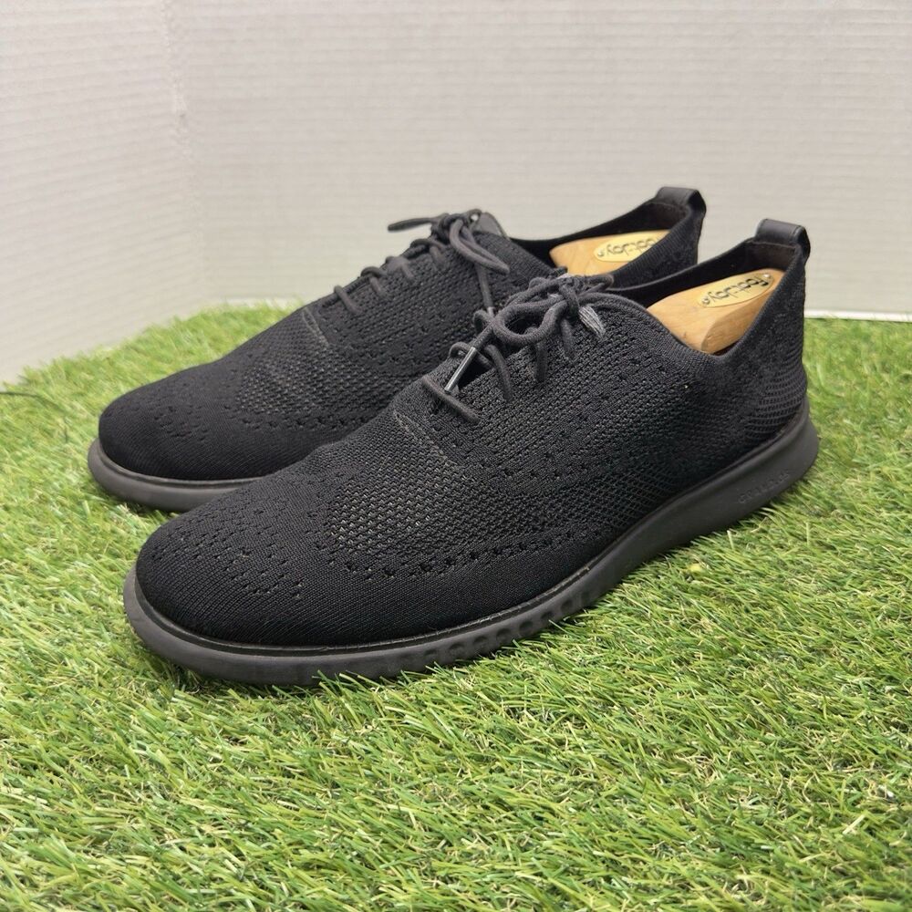 Cole Haan 2.Zerogrand Men's Size 11 Black Stitchlite Wingtip Oxford Shoes C28527 - Picture 3 of 13
